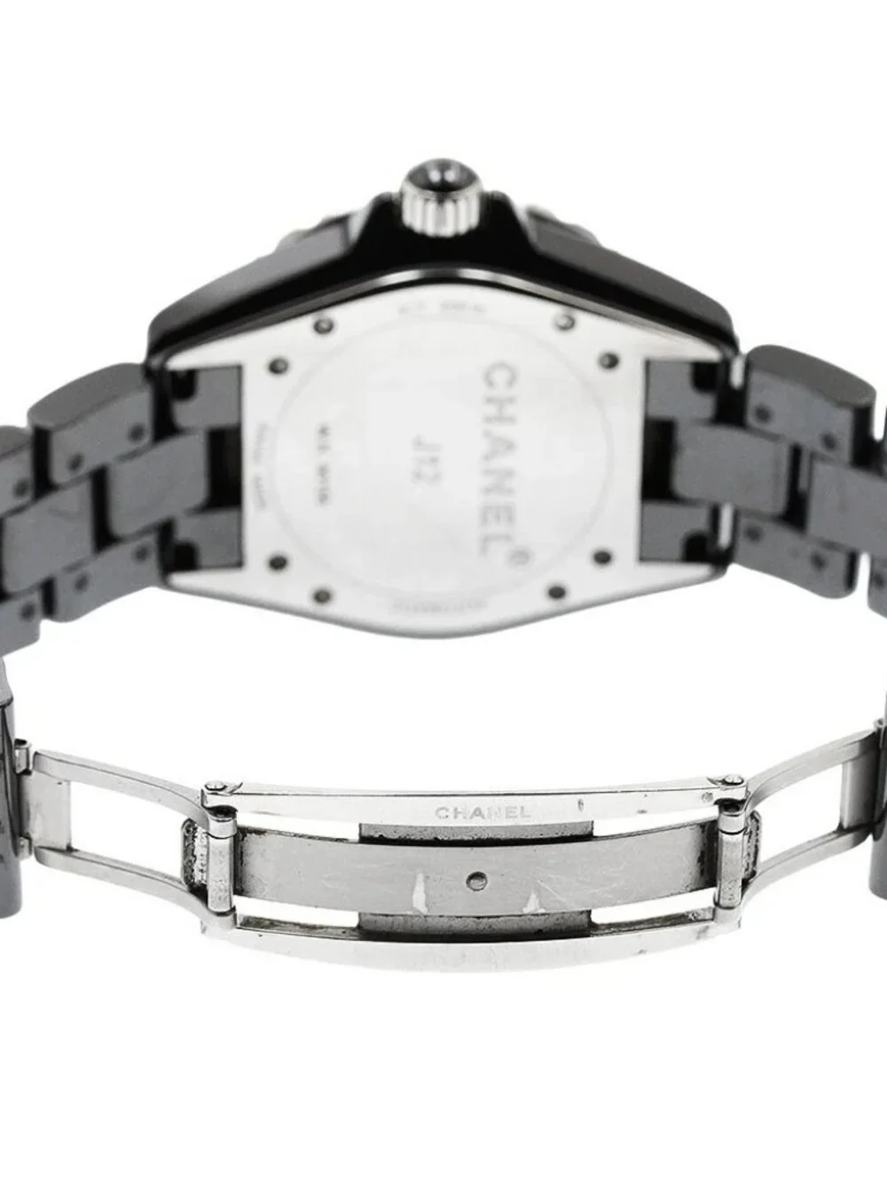 CHANEL J12 H0685 Black Ceramic 38MM Date Black Dial Automatic Men's Watch_967681